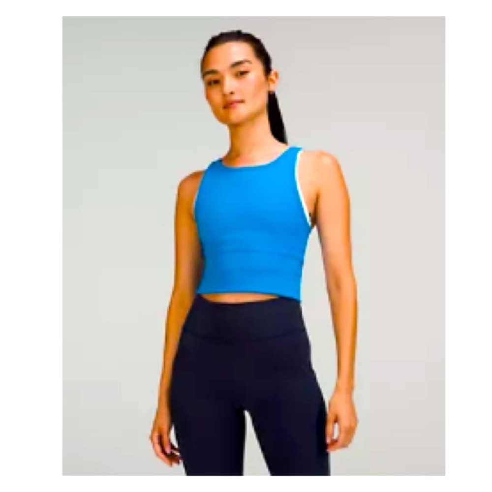 Lululemon Power Pivot Ribbed Tank Top size 8